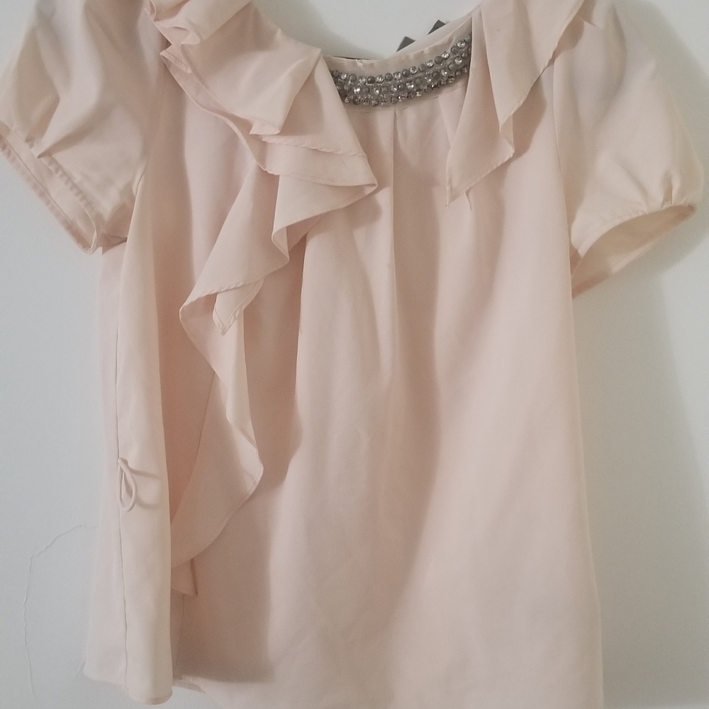 Cream Pink Blouse